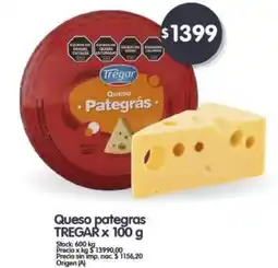 Supermercados Buenos Días TREGAR Queso pategras oferta
