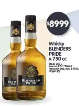 Supermercados Buenos Días BLENDERS PRIDE Whisky x 750 cc oferta