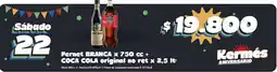 Supermercados Buenos Días Fernet BRANCA x 750 cc + COCA COLA original no ret x oferta