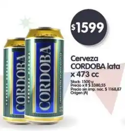 Supermercados Buenos Días CORDOBA Cerveza lata x 473 cc oferta