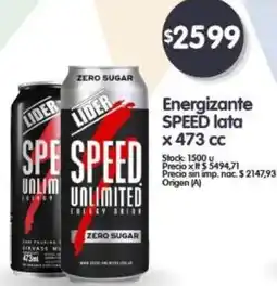 Supermercados Buenos Días SPEED Energizantelata x 473 cc oferta