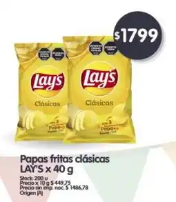 Supermercados Buenos Días LAY'S Papas fritas clásicas oferta