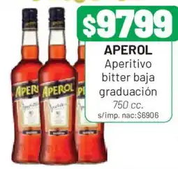 Almacor Aperol aperitivo bitter baja graduación oferta