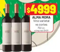 Almacor Alma mora vino varietal vs cortes oferta