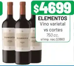 Almacor Elementos vino varietal vs cortes oferta