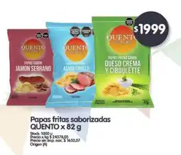Supermercados Buenos Días QUENTO Papas fritas saborizadas oferta
