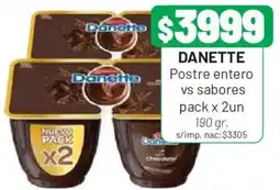 Almacor Danette postre entero vs sabores oferta