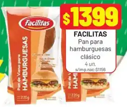 Almacor Facilitas pan para hamburguesas clásico oferta
