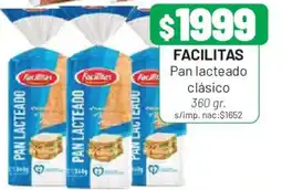 Almacor Facilitas pan lacteado clásico oferta