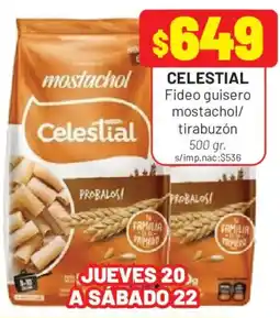 Almacor Celestial fideo guisero mostachol/tirabuzón oferta