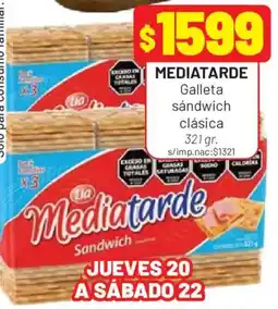 Almacor Lia mediatarde galleta sándwich clásica oferta