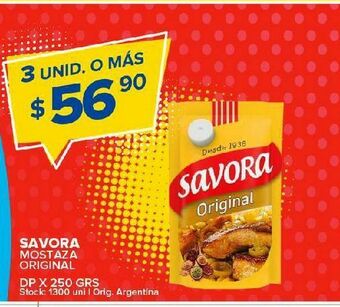 Carrefour Mostaza savora x 250g oferta