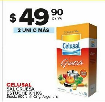 Carrefour Sal gruesa celusal 1 kg oferta