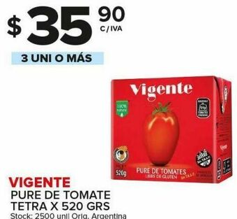 Carrefour Puré de tomate vigente tetra 520g oferta