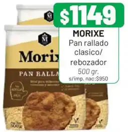 Almacor Morixe pan rallado clasico/rebozador oferta