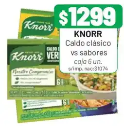 Almacor Knorr caldo clásico vs sabores oferta
