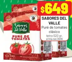 Almacor Sabores del Valle puré de tomates clásico oferta