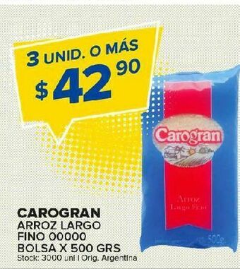 Carrefour Arroz largo carogran 500g oferta