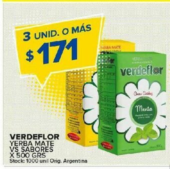 Carrefour Yerba mate verdeflor 500g oferta