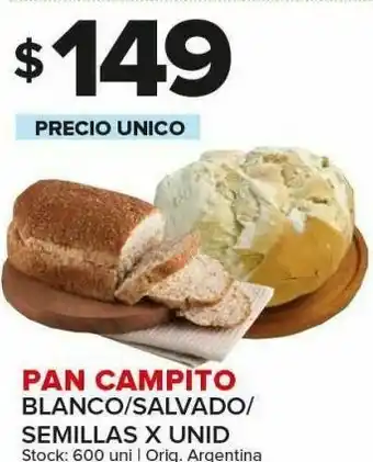 Carrefour Pan campito x unid oferta