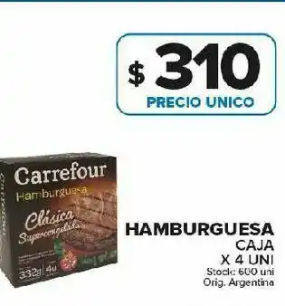Carrefour Hamburguesas carrefour x 4uni oferta