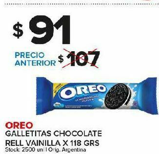 Carrefour Galletas oreo 118g oferta