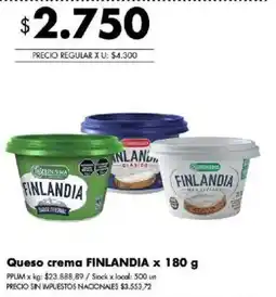 Disco Finlandia queso crema oferta