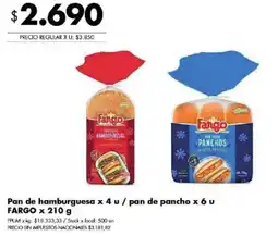 Disco Fargo pan de hamburguesa / pan de pancho oferta