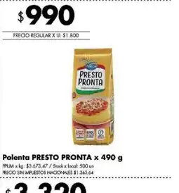 Disco Presto pronta polenta oferta