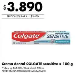 Disco Colgate crema dental sensitive oferta
