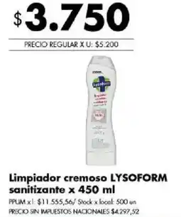 Disco Lysol limpiador cremoso lysoform sanitizante oferta