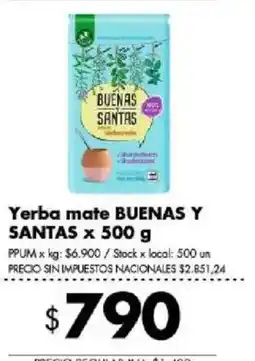 Disco Buenas y santas yerba mate oferta