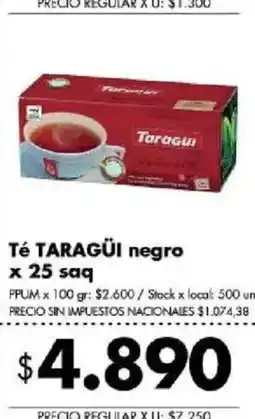Disco Taragui té negro oferta