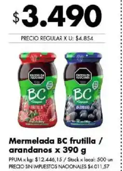 Disco Bc mermelada frutilla / arándanos oferta