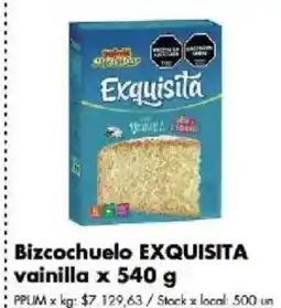 Disco Bizcochuelo exquisita vainilla oferta