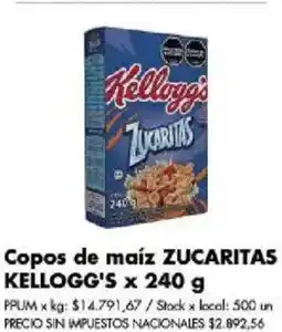 Disco Kellogg's copos de maíz zucaritas oferta