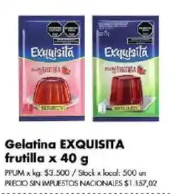 Disco Exquisita gelatina frutilla oferta