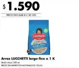 Disco Lucchetti arroz largo fino oferta