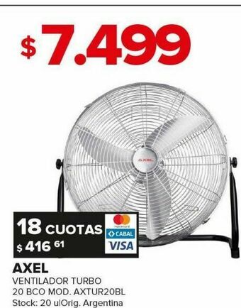 Carrefour Ventilador turbo axel oferta