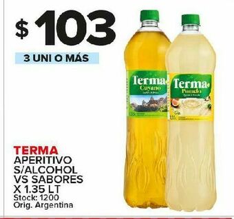 Carrefour Aperitivo s/alcohol terma 1,35l oferta
