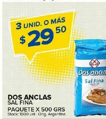 Carrefour Maxi Sal fina dos anclas 500g oferta