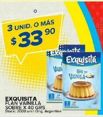 Carrefour Maxi Flan vainilla exquisita 40g oferta