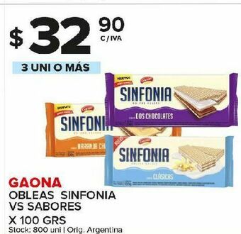 Carrefour Maxi Obleas gaona sinfonia 100g oferta