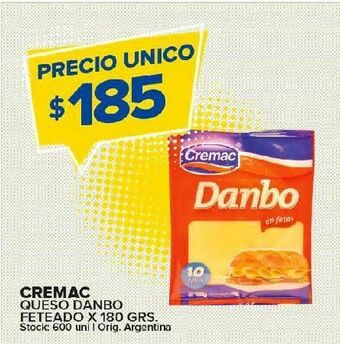 Carrefour Maxi Queso dambo cremac feteado 180g oferta
