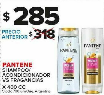 Carrefour Maxi Shampoo/acondicionador pantene 400cc oferta