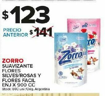 Carrefour Maxi Suavizante zorro flores silvestres 900cc oferta