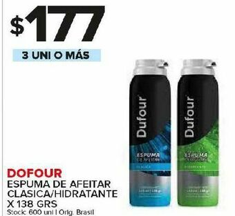 Carrefour Maxi Espuma de afeitar dufour clasica/hidratante 138g oferta