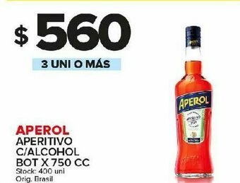 Carrefour Maxi Aperitivo aperol 750cc oferta