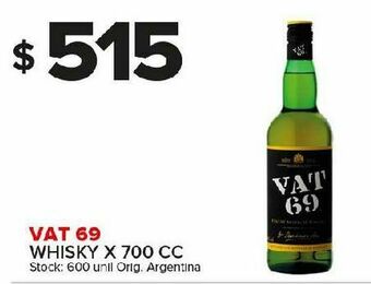 Carrefour Maxi Whisky vat 69 700cc oferta