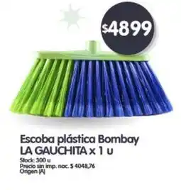 Supermercados Buenos Días LA GAUCHITA Escoba plástica Bombay xlu oferta